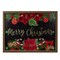 Northlight Lighted "Merry Christmas" Poinsettias Wood Framed Christmas Plaque - 15.75"